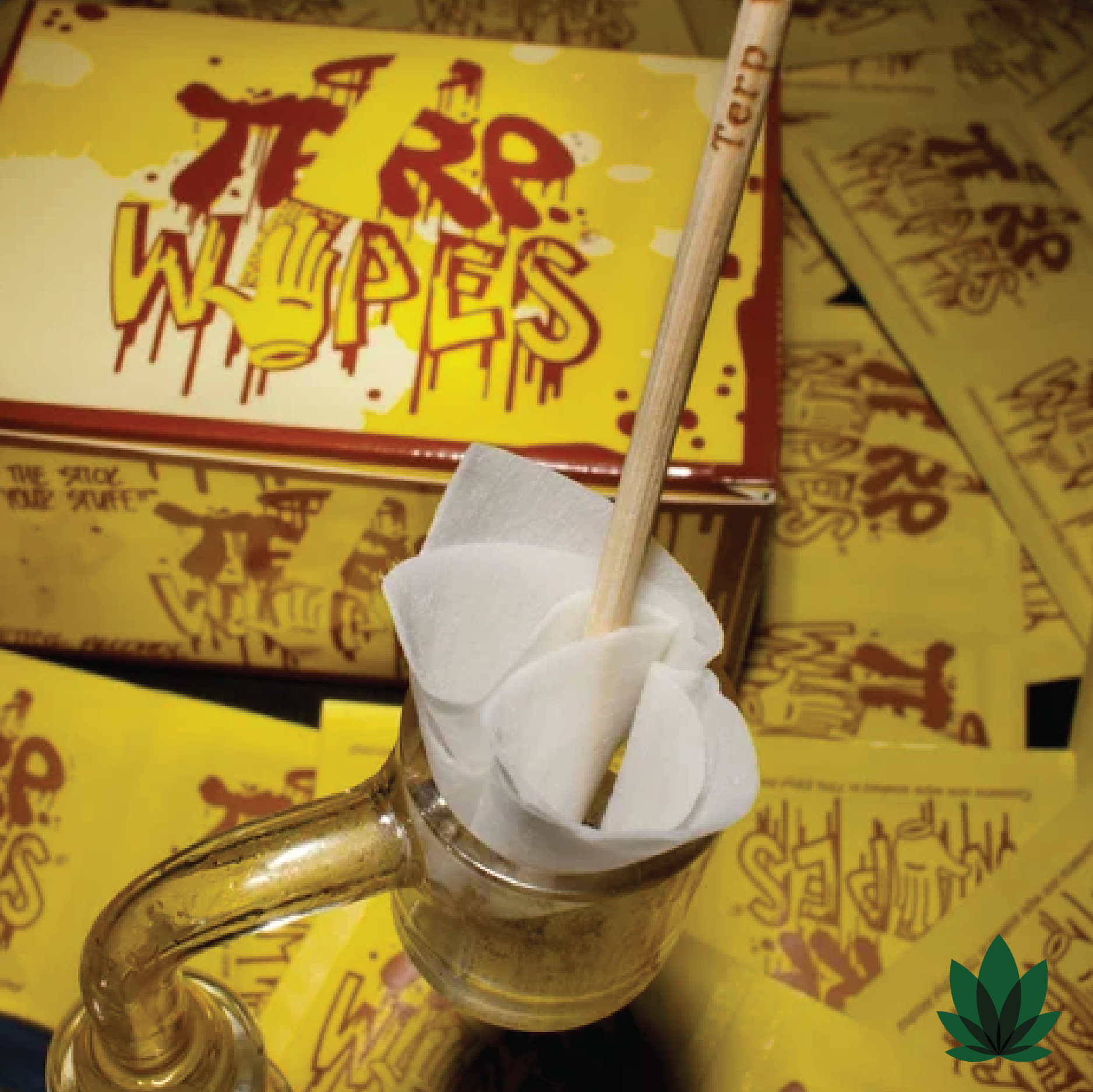 Terp Wipes being used in a banger for a rig